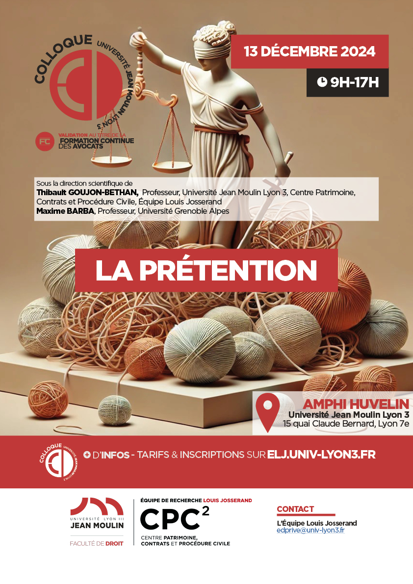 Affiche colloque prétention