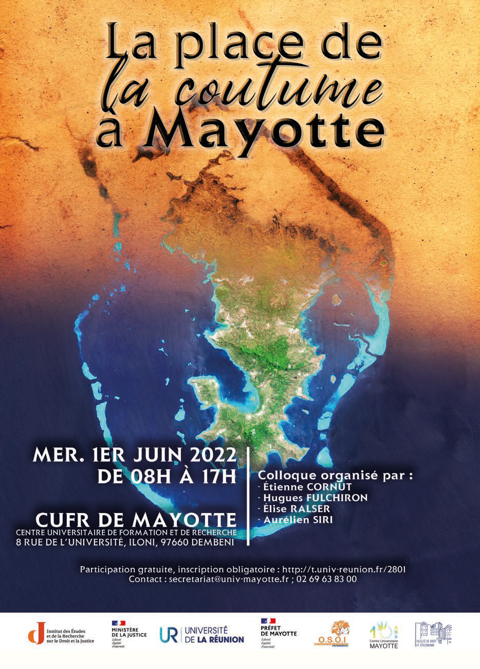 Affiche La place de la coutume à Mayotte